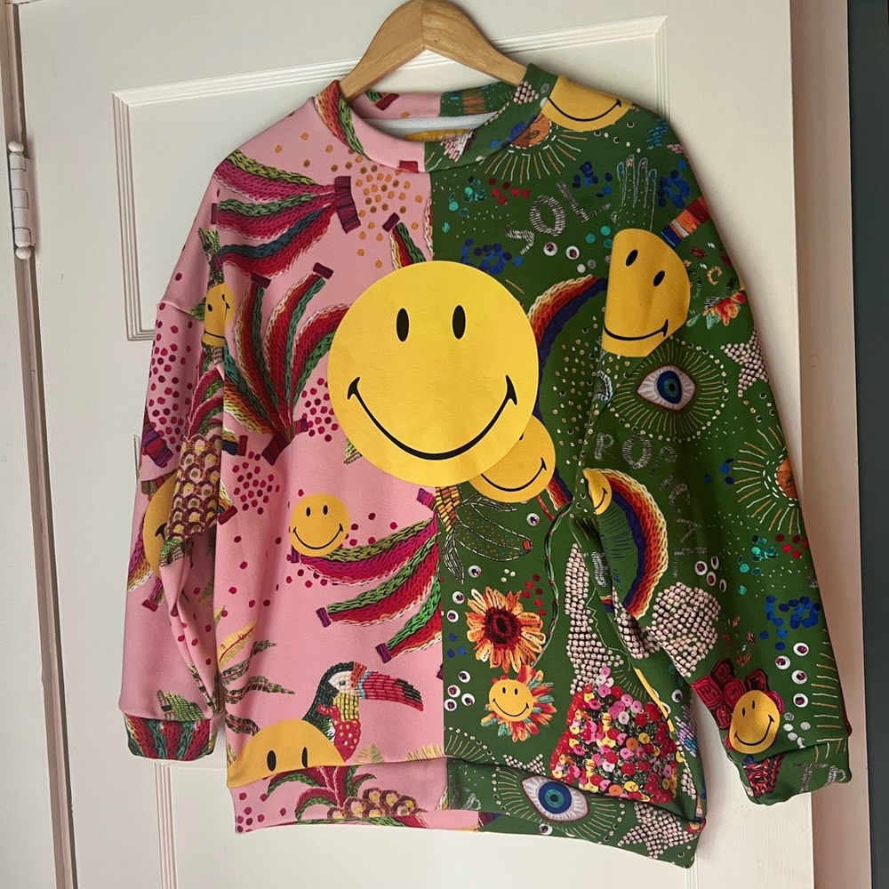 FARM Rio Multicolor Smiley Sweatshirt - Picture 5 of 11